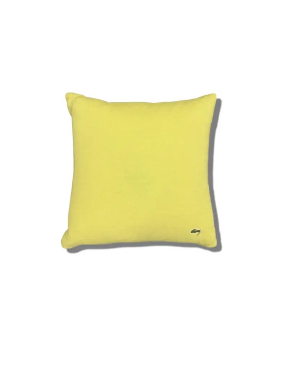 Lacoste Tennis Ball Yellow Pillow with White Piping